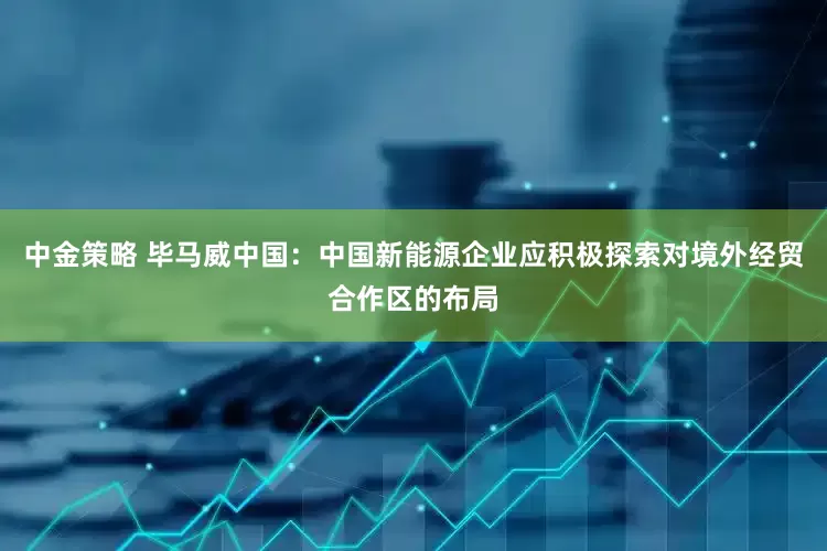 中金策略 毕马威中国：中国新能源企业应积极探索对境外经贸合作区的布局