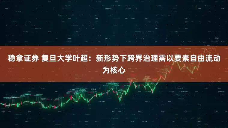 稳拿证券 复旦大学叶超：新形势下跨界治理需以要素自由流动为核心