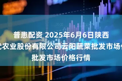 普患配资 2025年6月6日陕西泾云现代农业股份有限公司云阳蔬菜批发市场价格行情